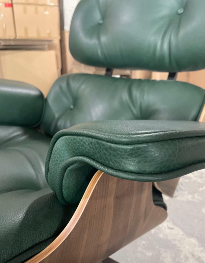 All Grain Leather Eames Lounge Chair Reproduction