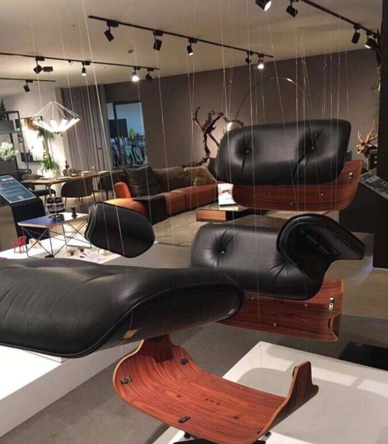 Disassemble Original Eames Lounge Chair with Ottoman