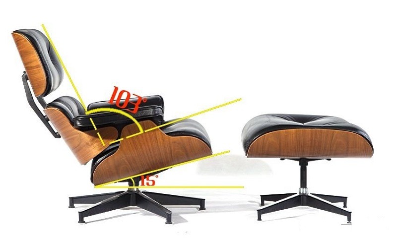 Eames Lounge Chair Backrest Angle
