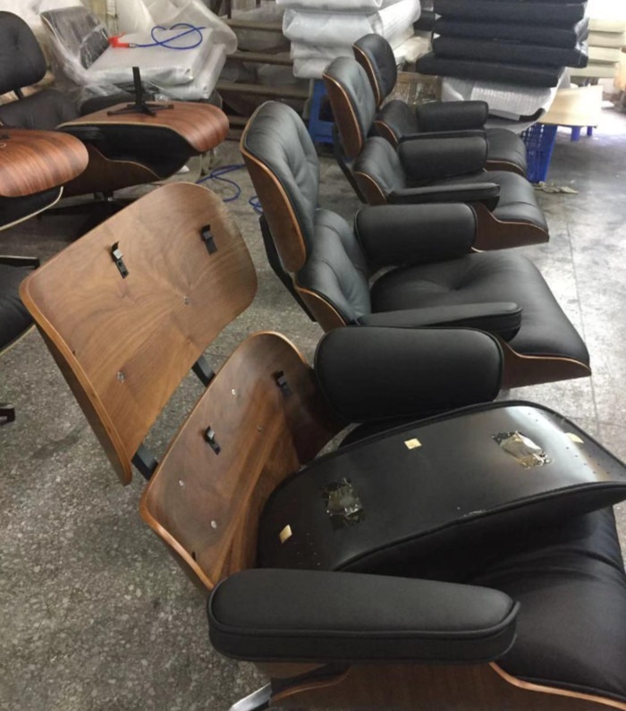 Eames Lounge Chair Replica with Removable Cushions