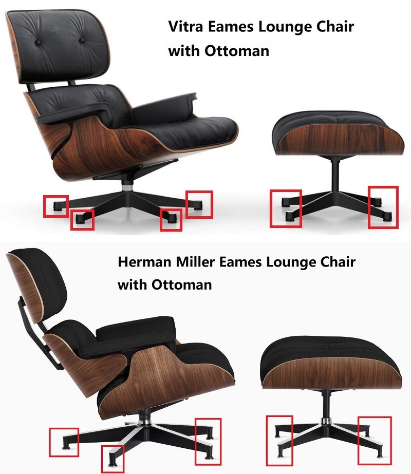 Glides difference between Herman Miller and vitra