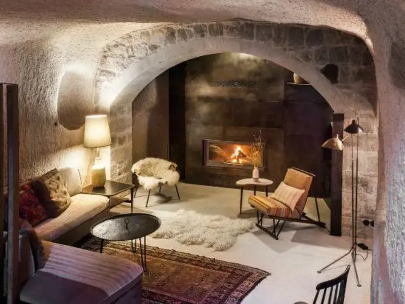 Cave Hotels in Turkey 40 Argos-Cave-Hotel-Living-Area