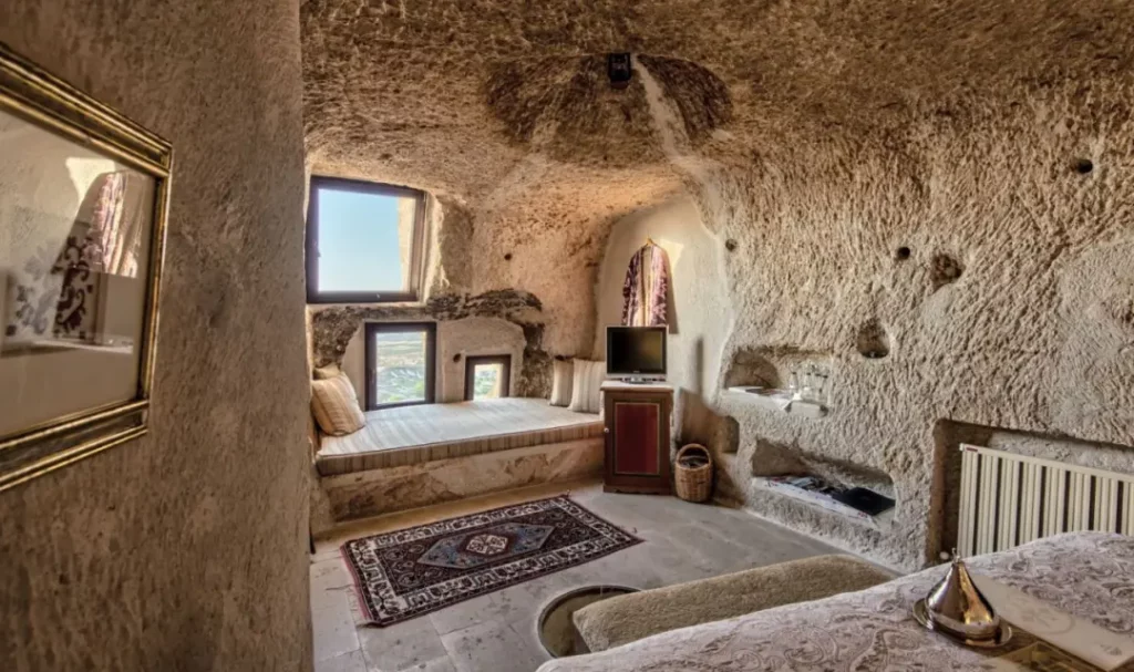 Cave Hotels in Turkey 7 Museum-Hotel-Cappadocia-Guestroom